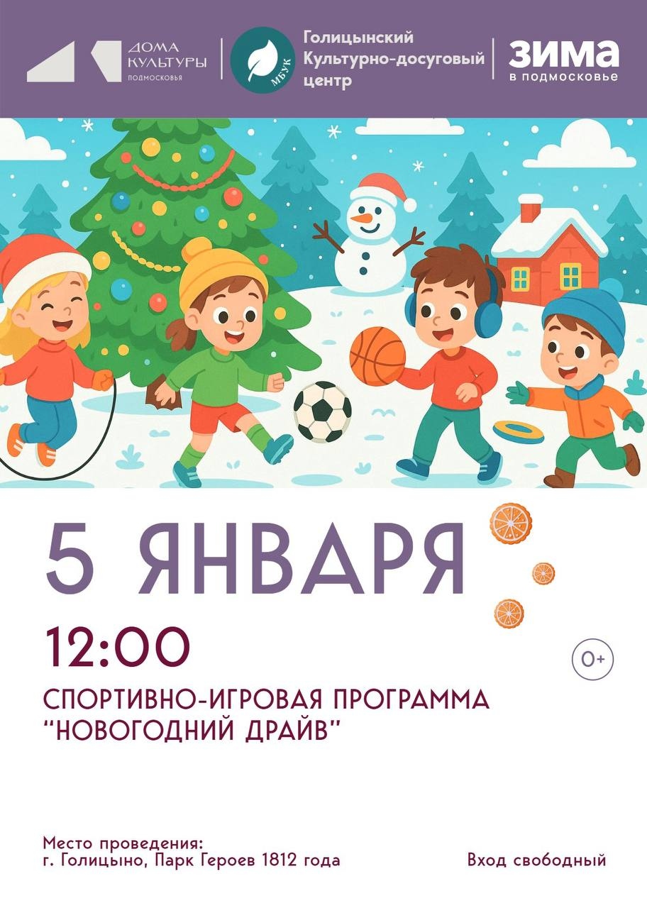 Спортивно-игровая программа «Новогодний драйв»